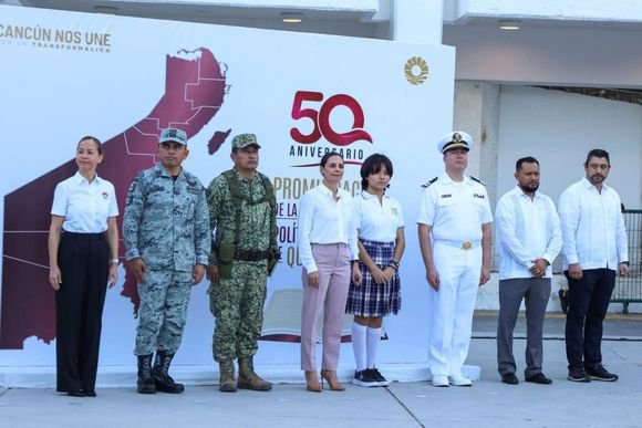 Conmemoran el 50 aniversario de la Promulgación de la Constitución Política de Q. Roo