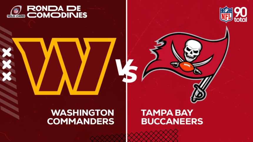 Washington Commanders vs Tampa Bay Buccaneers 90total Ronda de Comodines NFL