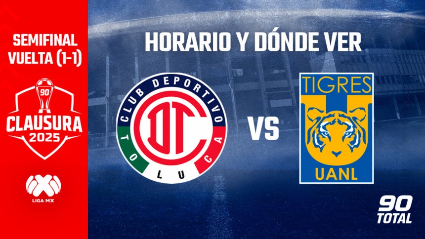 Toluca vs Tigres Semifinal de Vuelta Liga MX Clausura 2025
