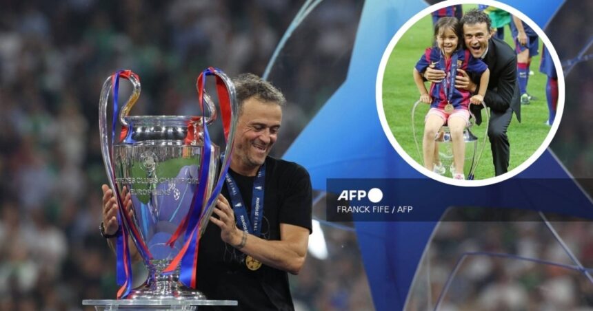 Luis Enrique y su emotiva playera tras ganar la Champions League