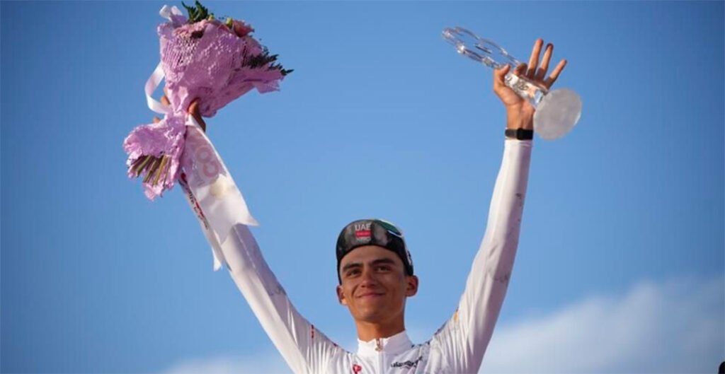 El mexicano Isaac del Toro hace historia y es subcampeón del Giro de Italia