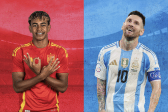Messi Lamine Argentina vs España