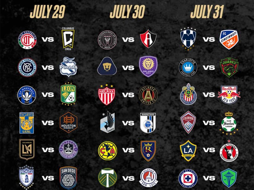 Juegos para hoy Leagues Cup: Horarios y dónde ver en vivo la Jornada 1