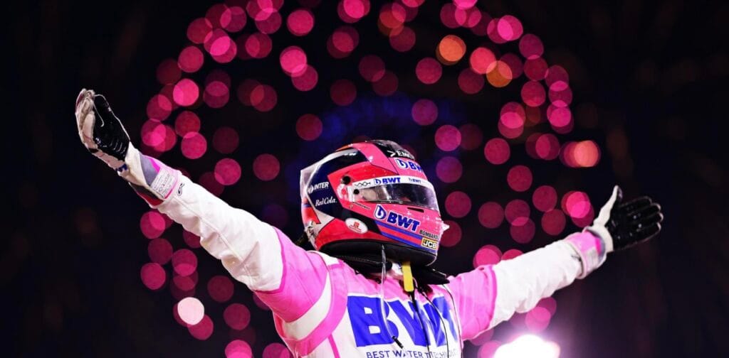 Checo perez racing point win