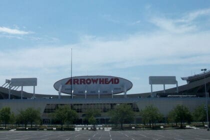 Exterior de Arrowhead Stadium en Kansas City en una fotografía de archivo de julio de 2010