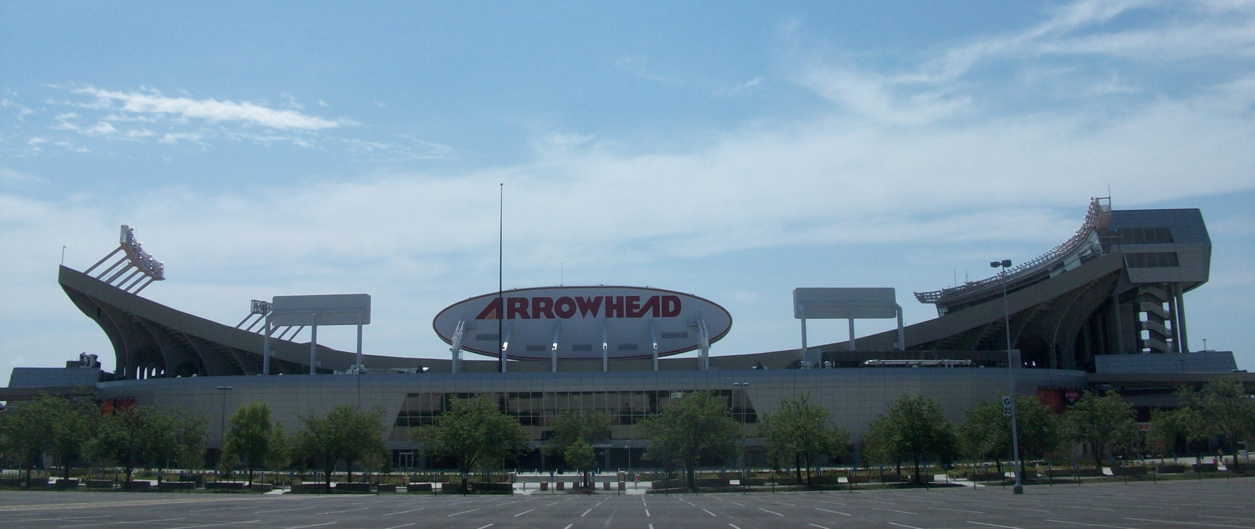 Exterior de Arrowhead Stadium en Kansas City en una fotografía de archivo de julio de 2010