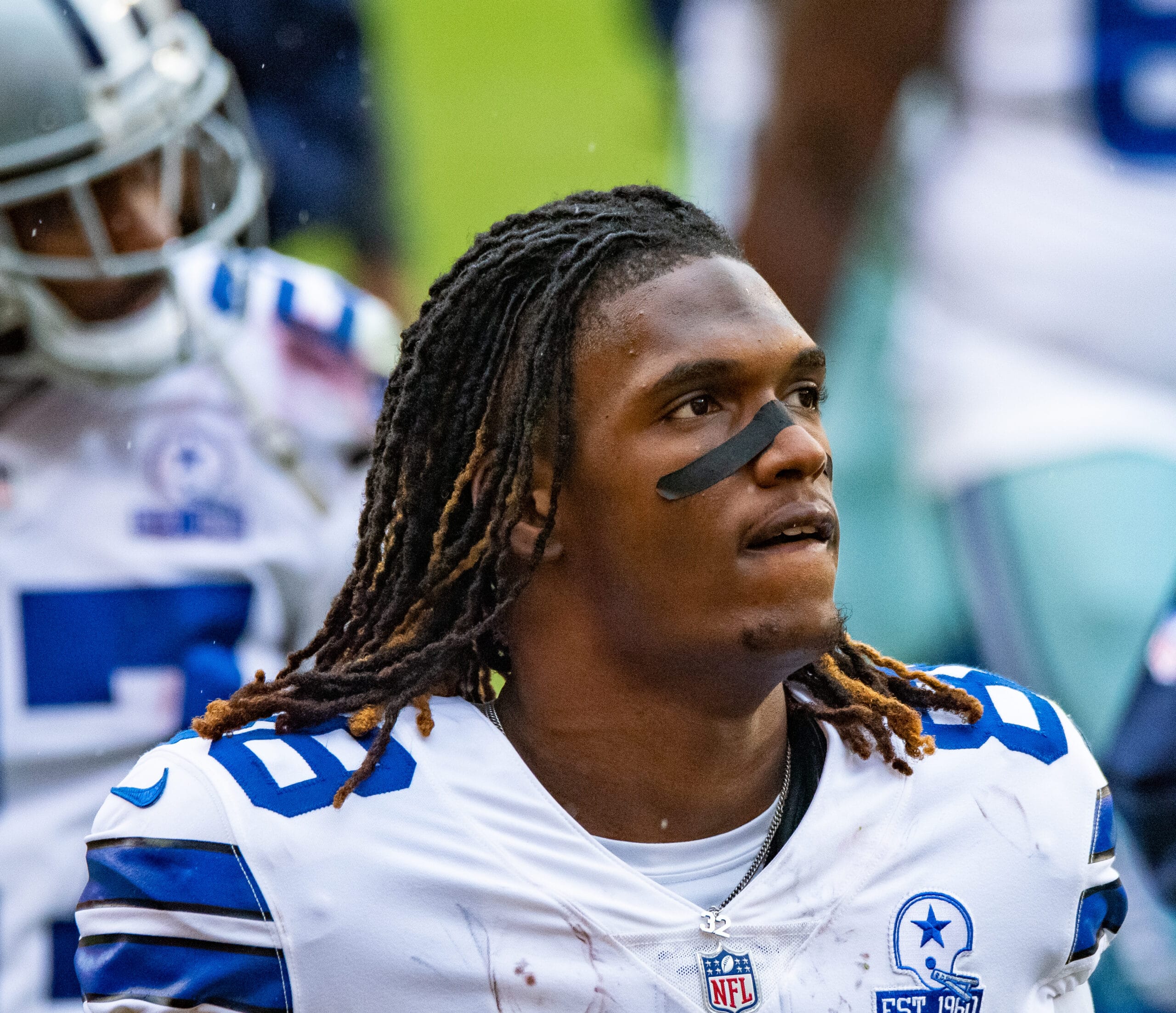 CeeDee Lamb con el uniforme de Dallas Cowboys durante el partido ante Washington del 25 de octubre de 2020