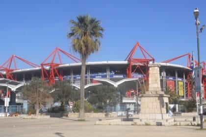 Exterior del estadio Karaiskakis de Olympiacos en una fotografía de archivo de marzo de 2010